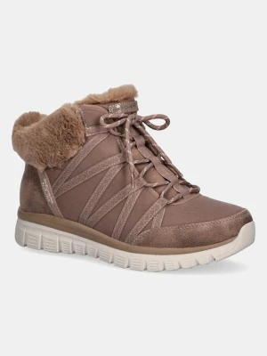 Skechers śniegowce GRACEFUL - COZY STROLLS kolor brązowy 168100