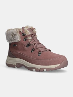 Skechers śniegowce TREGO SNOW WORRIES kolor różowy 167882