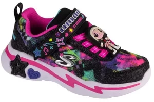 Skechers Snuggle Sneaks - Skech Squad 302214L-BKMT, Dla dziewczynki, Czarne, buty sneakers, syntetyk, rozmiar: 30