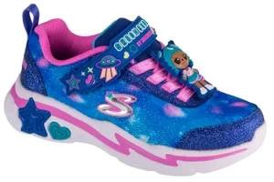 Skechers Snuggle Sneaks - Skech Squad 302214L-NVMT, Dla dziewczynki, Granatowe, buty sneakers, syntetyk, rozmiar: 27