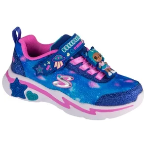 Skechers Snuggle Sneaks - Skech Squad 302214L-NVMT, Dla dziewczynki, Granatowe, buty sneakers, syntetyk, rozmiar: 27