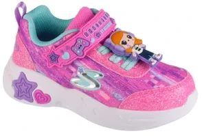 Skechers Snuggle Sneaks - Skech Squad 302214N-PKMT, Dla dziewczynki, Różowe, buty sneakers, syntetyk, rozmiar: 23