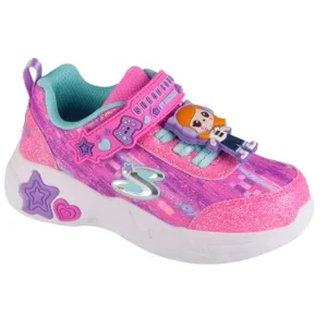 Skechers Snuggle Sneaks - Skech Squad 302214N-PKMT, Dla dziewczynki, Różowe, buty sneakers, syntetyk, rozmiar: 23