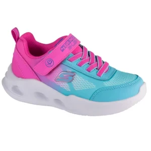 Skechers Sola Glow - Ombre Deluxe 303714L-PKTQ, Dla dziewczynki, Różowe, buty sneakers, tkanina, rozmiar: 31