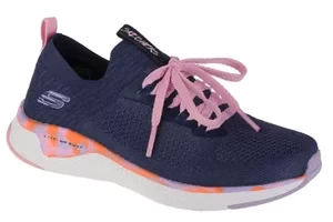 Skechers Solar Fuse 302040L-NVMT, Dla dziewczynki, Granatowe, buty sneakers, tkanina, rozmiar: 33,5