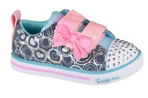 Skechers Sparkle Lite-Lil Heartsland 314754N-DMLT, Dla dziewczynki, Szare, buty sportowe, tkanina, rozmiar: 22