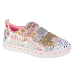 Skechers Sparkle Rayz-Star Blast 314839L-WMLT, Dla dziewczynki, Białe, buty sneakers, tkanina, rozmiar: 34