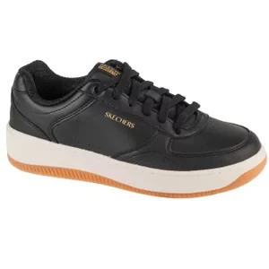 Skechers Sport Court 2.0 - Core Essential 185160-BLK, Damskie, Czarne, trampki, skóra syntetyczna, rozmiar: 36