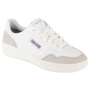 Skechers Sport Court 2.0 - On The Block 185263-WHT, Damskie, Białe, buty sneakers, skóra syntetyczna, rozmiar: 36