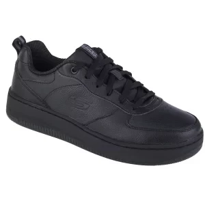 Skechers Sport Court 92 - Illustrious 149763-BBK, Damskie, Czarne, buty sneakers, skóra licowa, rozmiar: 36