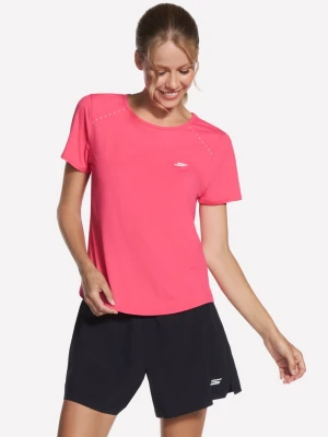 Skechers Stride Performance koszulka - Szarobrazowy/Koralowy