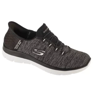 Skechers Summits - Dazzling Haze 149937-BKW, Damskie, Czarne, buty sneakers, przewiewna siateczka, rozmiar: 36