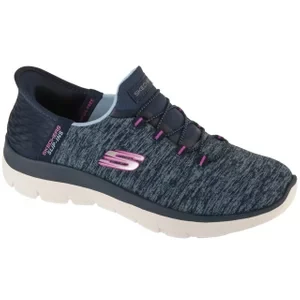 Skechers Summits - Dazzling Haze 149937-NVPR, Damskie, Granatowe, buty sneakers, przewiewna siateczka, rozmiar: 36