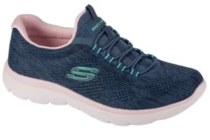 Skechers Summits - Fun Flair 150113-NVMT, Damskie, Granatowe, buty treningowe, przewiewna siateczka, rozmiar: 36