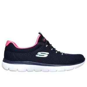 Skechers Summits - Granatowy / Jaskrawy Rozowy różowy