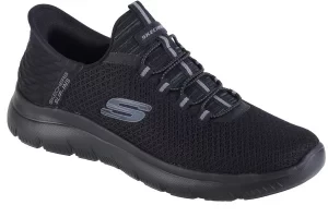 Skechers Summits - High Range Slip-Ins 232457-BBK, Męskie, Czarne, buty sneakers, tkanina, rozmiar: 40