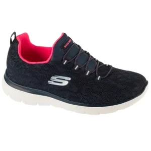 Skechers Summits - Leopard Spot 149037-NVHP, Damskie, Granatowe, buty sneakers, tkanina, rozmiar: 36