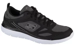 Skechers Summits-South Rim 52812-BKW, Męskie, Czarne, buty treningowe, przewiewna siateczka, rozmiar: 41