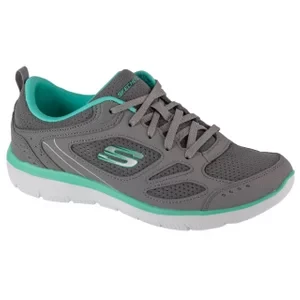 Skechers Summits Suited 12982-GYTQ, Damskie, Szare, buty sneakers, przewiewna siateczka, rozmiar: 36