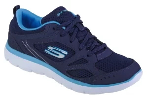 Skechers Summits Suited 12982-NVBL, Damskie, Granatowe, buty sneakers, przewiewna siateczka, rozmiar: 35,5