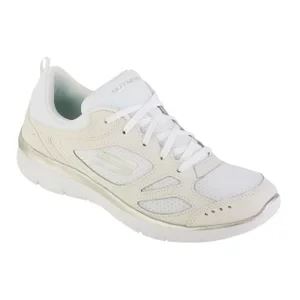 Skechers Summits Suited 12982-WSL, Damskie, Białe, buty sneakers, przewiewna siateczka, rozmiar: 41