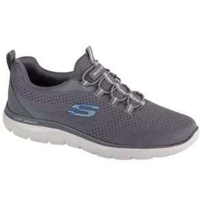 Skechers Summits - Tallo 232832-CHAR, Męskie, Szare, buty sneakers, przewiewna siateczka, rozmiar: 44