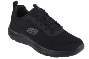 Skechers Summits-Torre 232395-BBK, Męskie, Czarne, buty sneakers, przewiewna siateczka, rozmiar: 42,5