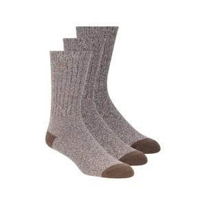 Skechers Super Soft Kozaki Crew skarpety - 3 Pack - Brazowy