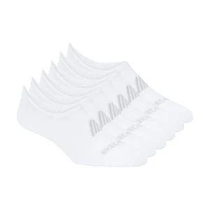 Skechers Super Soft No Show Liner skarpety - 6 Pack - Bialy