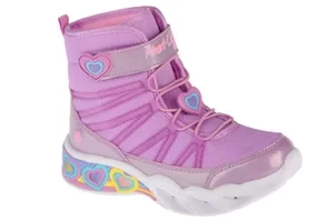 Skechers Sweetheart Lights 302661L-LVTQ, Dla dziewczynki, Różowe, buty zimowe, tkanina, rozmiar: 32