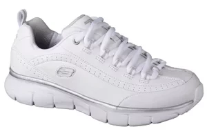 Skechers Synergy 3.0 13260-WSL, Damskie, Białe, buty sneakers, skóra licowa, rozmiar: 35