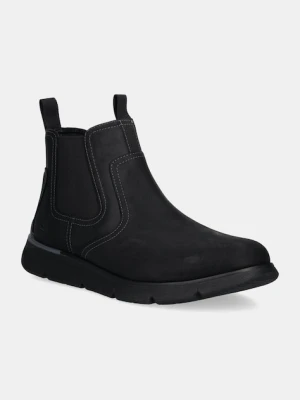 Skechers sztyblety nubukowe AUGUSTINO PAULO kolor czarny 205227