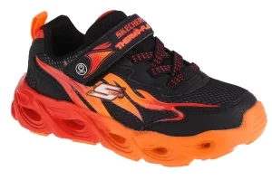 Skechers Thermo Flash - Heat-Flux 400103L-BKRD, Dla chłopca, Czarne, buty sneakers, tkanina, rozmiar: 28