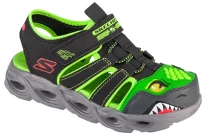 Skechers Thermo-Splash - Hydro-Flare 400613L-BKLM, Dla chłopca, Czarne, sandały, tkanina, rozmiar: 28