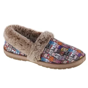 Skechers Too Cozy-Chic Cat 33347-MLT, Damskie, Wielokolorowe, kapcie, tkanina, rozmiar: 38