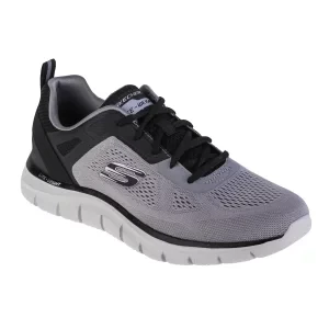 Skechers Track-Broader 232698-GYBK, Męskie, Szare, buty sneakers, tkanina, rozmiar: 45