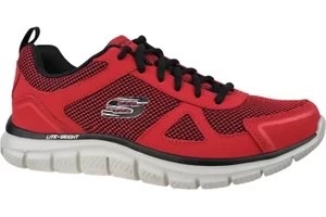 Skechers Track-Bucolo 52630-RDBK, Męskie, Czerwone, buty treningowe, tkanina, rozmiar: 41