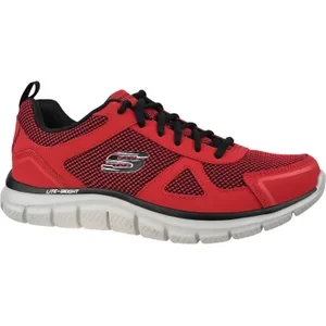 Skechers Track-Bucolo 52630-RDBK, Męskie, Czerwone, buty treningowe, tkanina, rozmiar: 41