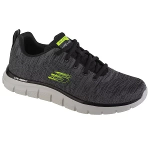 Skechers Track - Front Runner 232298-CCBK, Męskie, Szare, buty treningowe, tkanina, rozmiar: 41