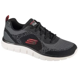 Skechers Track - Glendor 232699-BKRD, Męskie, Czarne, buty sneakers, przewiewna siateczka, rozmiar: 40