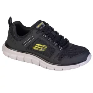 Zdjęcie produktu Skechers Track-Knockhill 232001-BKLM, Męskie, Czarne, buty sneakers, tkanina, rozmiar: 40