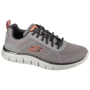 Skechers Track - Leshur 232758-CCOR, Męskie, Szare, buty sneakers, przewiewna siateczka, rozmiar: 41
