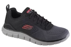 Skechers Track - Ripkent 232399-BKCC, Męskie, Szare, buty treningowe, tkanina, rozmiar: 39,5