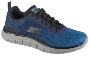 Skechers Track - Ripkent 232399-NVBL, Męskie, Granatowe, buty treningowe, tkanina, rozmiar: 41,5