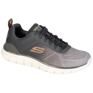 Skechers Track - Ripkent 232399-OLV, Męskie, Szare, buty treningowe, tkanina, rozmiar: 41