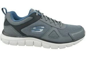 Skechers Track-Scloric 52631-GYNV, Męskie, Szare, buty do biegania, tkanina, rozmiar: 40