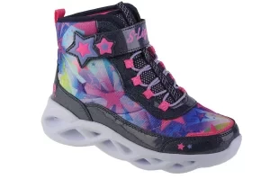 Skechers Twisty Brights - Sweet Starz 302690L-NVMT, Dla dziewczynki, Granatowe, buty zimowe, tkanina, rozmiar: 28