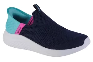 Skechers Ultra Flex 3.0 - Fresh Time 303800L-NVTQ, Dla dziewczynki, Granatowe, buty sneakers, tkanina, rozmiar: 29