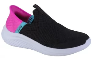 Skechers Ultra Flex 3.0 - Fresh Time Slip-ins 303800L-BKPK, Dla dziewczynki, Czarne, buty sneakers, tkanina, rozmiar: 37