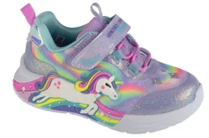 Skechers Unicorn Chaser 302298N-LVMT, Dla dziewczynki, Fioletowe, buty sneakers, tkanina, rozmiar: 21